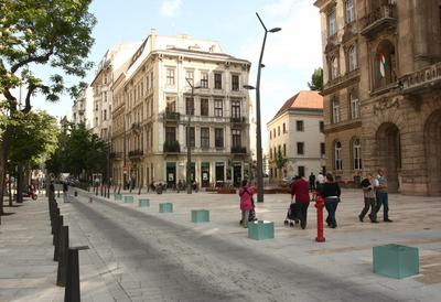 Budapest Főutcája-stock-foto