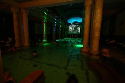 Fürdők Éjszakája-stock-foto