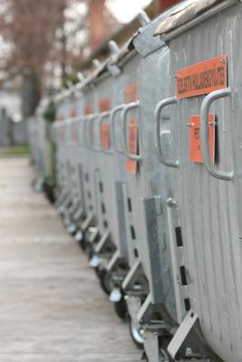 Hulladékudvar a XVIII. kerületben-stock-foto