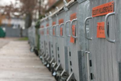 Hulladékudvar a XVIII. kerületben-stock-foto