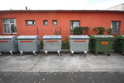 Hulladékudvar a XVIII. kerületben-stock-foto