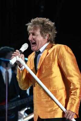 Rod Stewart koncert-stock-foto