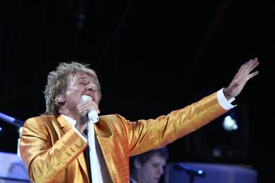 Rod Stewart koncert-stock-foto