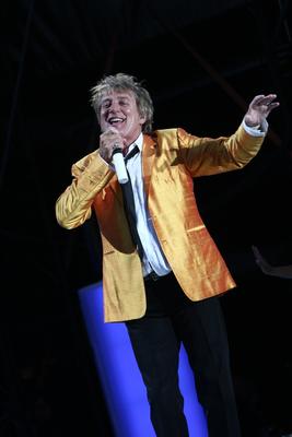 Rod Stewart koncert-stock-foto