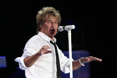 Rod Stewart koncert-stock-foto
