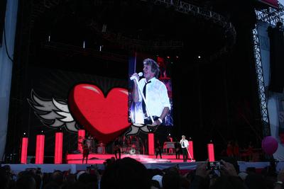 Rod Stewart koncert-stock-foto