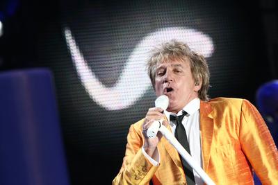 Rod Stewart koncert-stock-foto