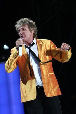 Rod Stewart koncert-stock-foto