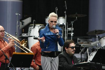 14. T-Mobile Kapcsolat koncert-stock-foto