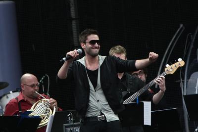 14. T-Mobile Kapcsolat koncert-stock-foto