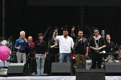 14. T-Mobile Kapcsolat koncert-stock-foto