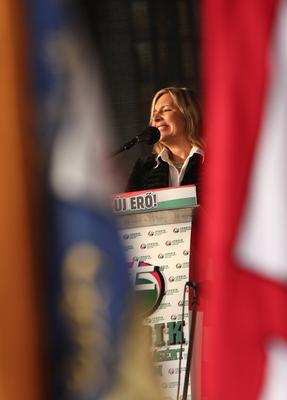 Jobbik ünnepség-stock-foto