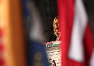 Jobbik ünnepség-stock-foto