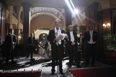 A "Kaland" című film forgatása-stock-foto