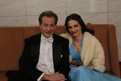 A "Kaland" című film forgatása-stock-foto