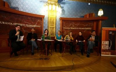 A "Kamu Kérő" című könyv bemutatója-stock-foto