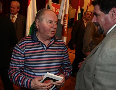 Tarlós István Kőbányán-stock-foto