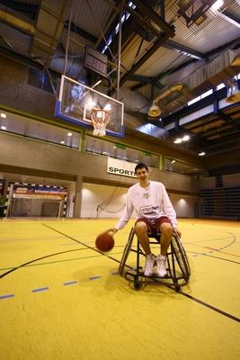 Kerekesszékes kosárlabda minitorna-stock-foto