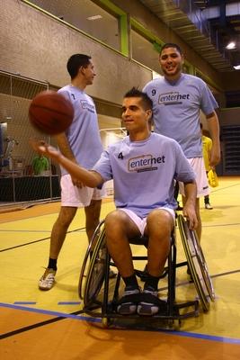 Kerekesszékes kosárlabda minitorna-stock-foto