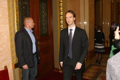 A kormány hivatalos fotózása-stock-foto