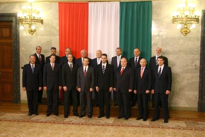 A kormány hivatalos fotózása-stock-foto