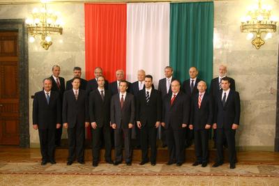 A kormány hivatalos fotózása-stock-foto