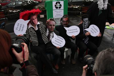 LMP performance a Kossuth téren-stock-foto