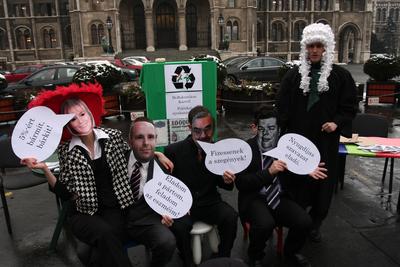 LMP performance a Kossuth téren-stock-foto