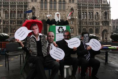 LMP performance a Kossuth téren-stock-foto