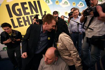 Választás 2010 - Lehet Más a Politika-stock-foto