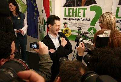 Választás 2010 - Lehet Más a Politika-stock-foto
