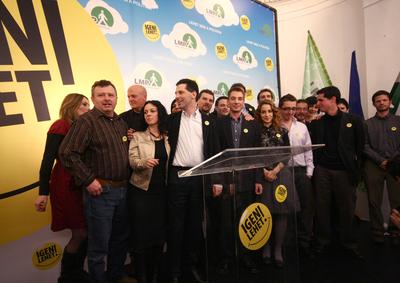 Választás 2010 - Lehet Más a Politika-stock-foto