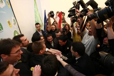 Választás 2010 - Lehet Más a Politika-stock-foto