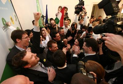 Választás 2010 - Lehet Más a Politika-stock-foto
