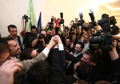 Választás 2010 - Lehet Más a Politika-stock-foto