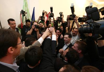 Választás 2010 - Lehet Más a Politika-stock-foto