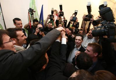 Választás 2010 - Lehet Más a Politika-stock-foto