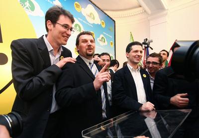 Választás 2010 - Lehet Más a Politika-stock-foto