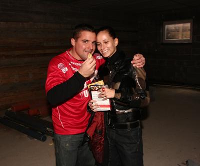 Sztárok a munkahelyi sportért-stock-foto