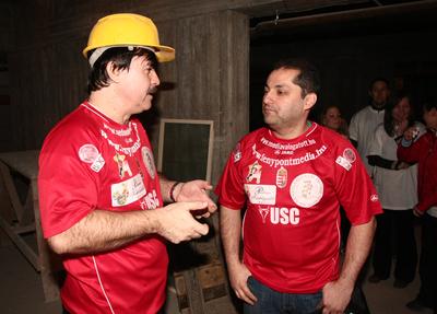 Sztárok a munkahelyi sportért-stock-foto