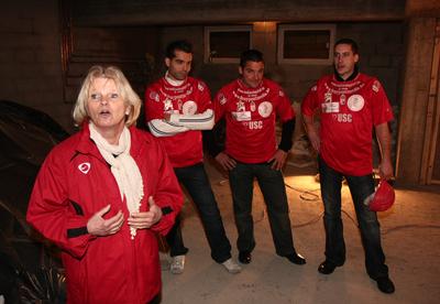 Sztárok a munkahelyi sportért-stock-foto