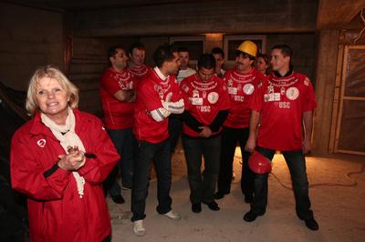 Sztárok a munkahelyi sportért-stock-foto