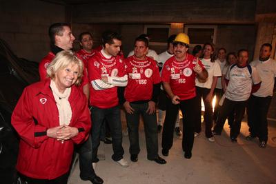 Sztárok a munkahelyi sportért-stock-foto