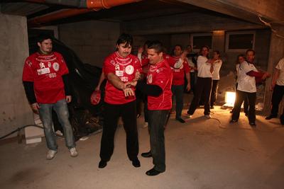 Sztárok a munkahelyi sportért-stock-foto