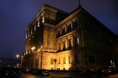 A Magyar Tudományos Akadémia (MTA) épülete-stock-foto