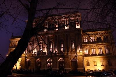 A Magyar Tudományos Akadémia (MTA) épülete-stock-foto