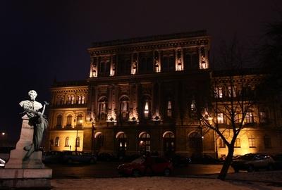 A Magyar Tudományos Akadémia (MTA) épülete-stock-foto