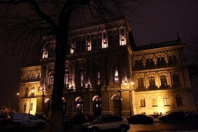 A Magyar Tudományos Akadémia (MTA) épülete-stock-foto