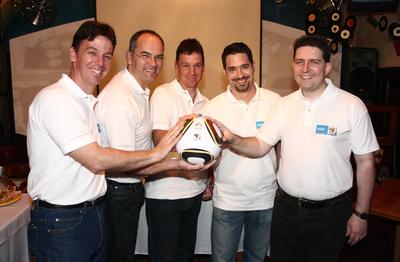 Sajtótájékoztató a Labdarúgó Világbajnokságról-stock-foto