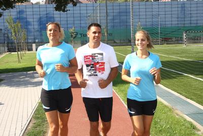 Készülés a Nike Budapest Félmaratonra-stock-foto